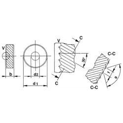 Rádlovací kolečko přímé PM BL45