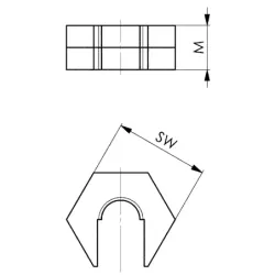 Rychloupínací matice bez límce 6332S, AMF