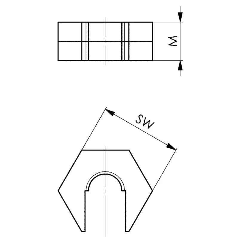 Rychloupínací matice bez límce 6332S, AMF