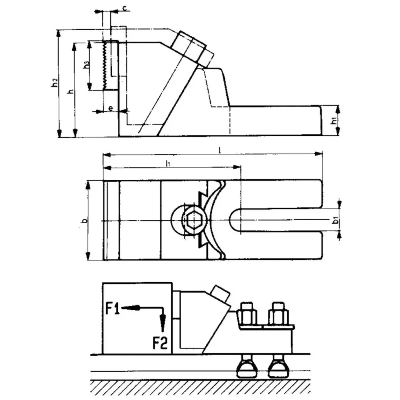 Stabilní upínací čelist AMF