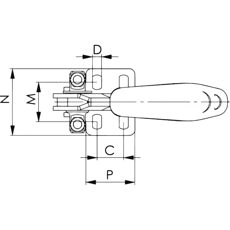 Tahová upínka s vertikálním uzávěrem, AMF 6848V