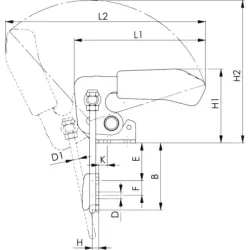 Tahová upínka s vertikálním uzávěrem, AMF 6848V