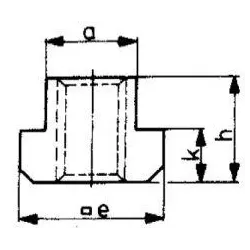Matice pro T drážky, D508, AMF