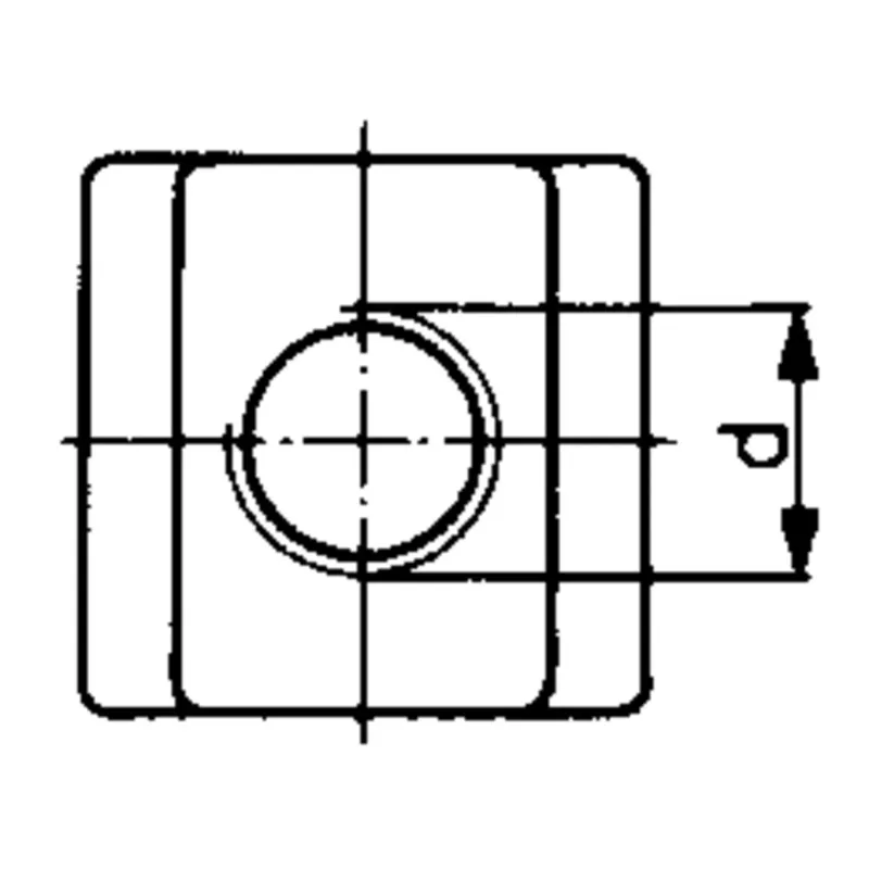 Matice pro T drážky, D508, AMF