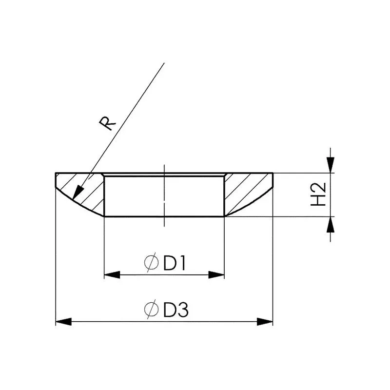 Kulová podložka D6319C, AMF