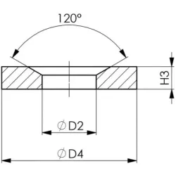 Kuželová podložka D6319D, AMF