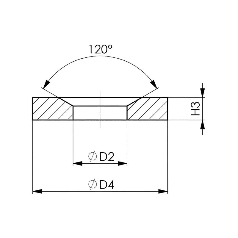 Kuželová podložka D6319D, AMF