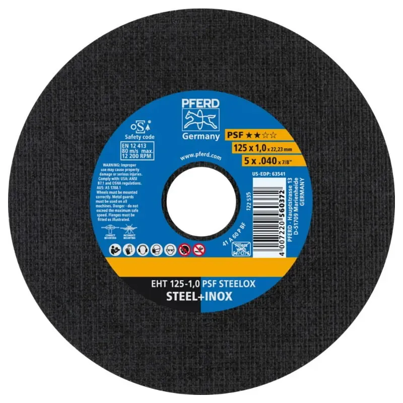 Dělící kotouče PFERD pro obrábění nerezové oceli 125x1 • Vtools.cz