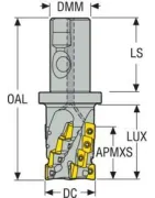 Turbo helical - 2 řezné hrany, jednostranné destičky